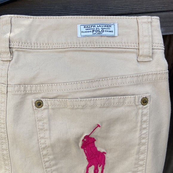 B1G2F 🚨 Ralph Lauren khaki pant with logo on pocket - Picture 6 of 9
